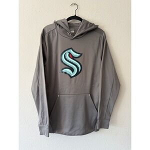 Fanatics Seattle Kraken Authentic Pro Hoodie Gray Men's Size: Small NWOT